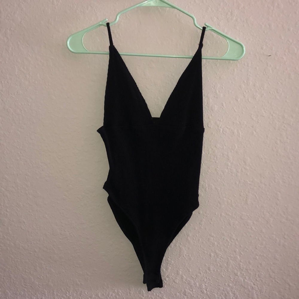 Body suit v cut